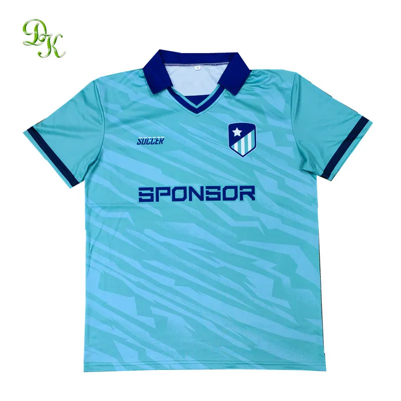 2023 Custom design thai quality black club soccer team jerseys