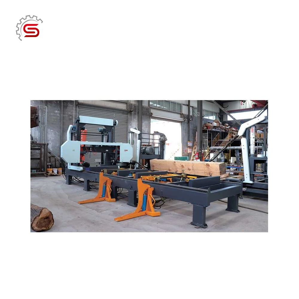 large horizontal diesel bandsaw mills portable wood cutting band saw sawmill