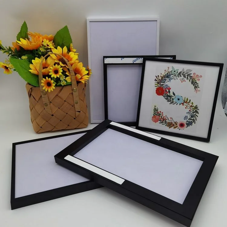 8x8 8x12 черный mixtile restickable пластиковые фото рамка на стену