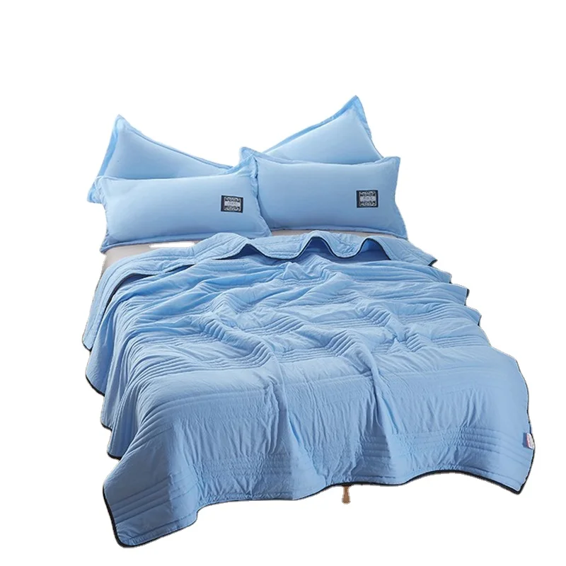 Direct sales by manufacturers Summer Washable Quilted Thin Quilt Skin friendly Breath  blanket