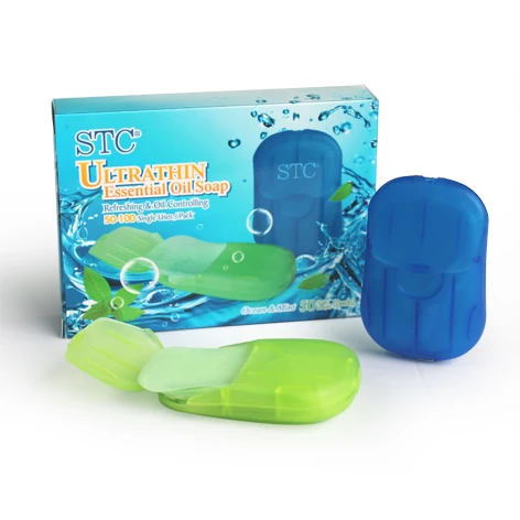 
Eco friendly travel pocket portable shampoo face wash paper thin soap 