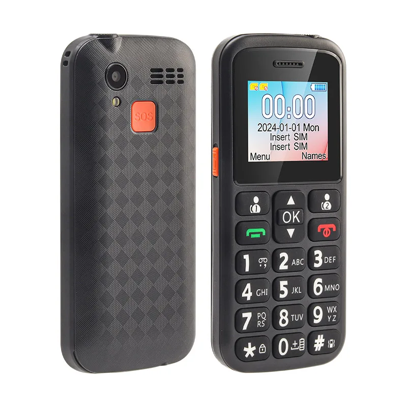 1.77 Inch  Mobile Phone with Dual SIM  Cheap Big Button Keypad Phone  Wholesale price Feature phone