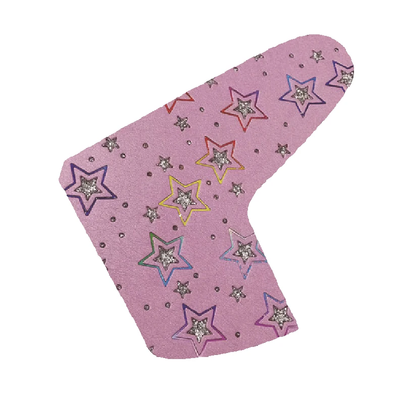 Pink polyester golf canvas waterproof 460 cc driver wood blade putter mallet putting headcovers