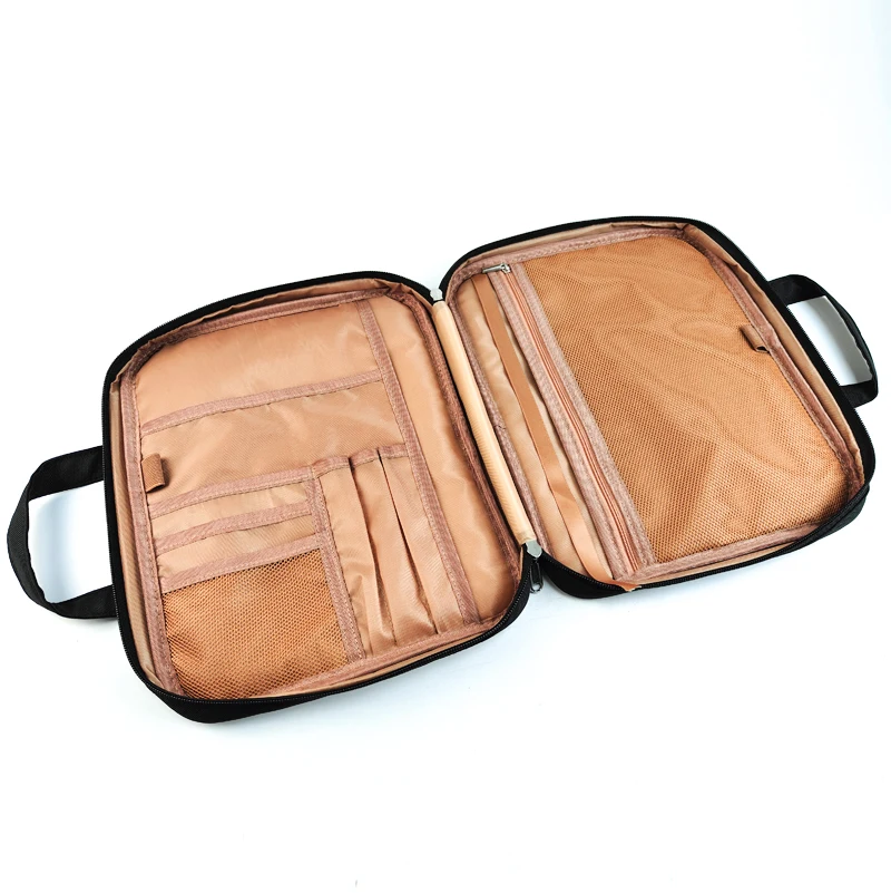 Black 13-16 Inch Business Briefcase Waterproof Large Capacity Soft Oblique Span File Leather Laptop Case Storage For Men