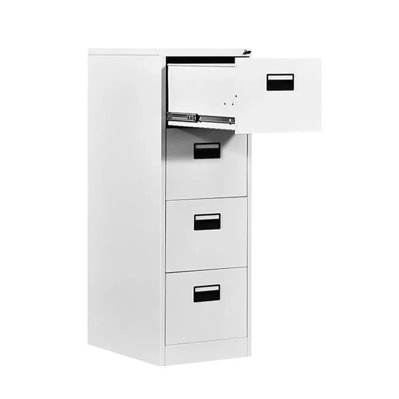 Easy Assemble Office Steel 2 3 4 Drawer Hanging Filing Cabinet With Central Cam Lock