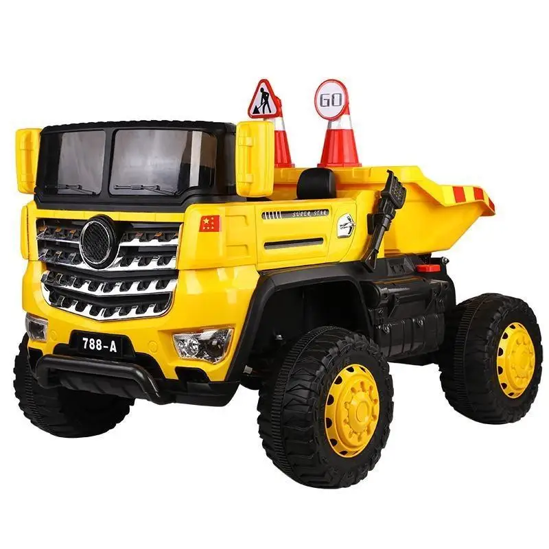 Children Car Electric 12volt Power electric Car Toys 2.4G remote control 4x4 plastic dump truck big seat kids ride on car