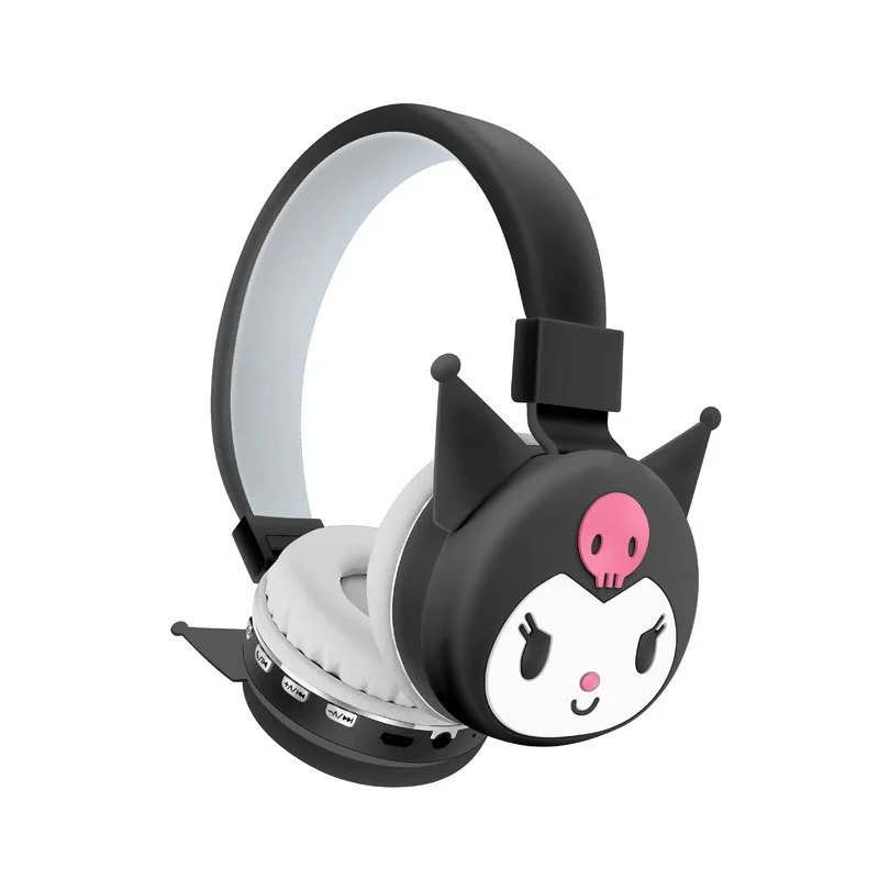 Sanrioes AH806Y мультяшная KT Cat Kuromi стереогарнитура с монтированной головкой Мелодия Складная шумоподавляющая гарнитура
