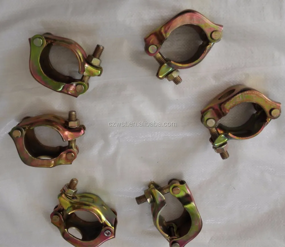forged swivel tube and band plate single types couplers double scaffolding brc gravlock girder board retaining clamp coupler