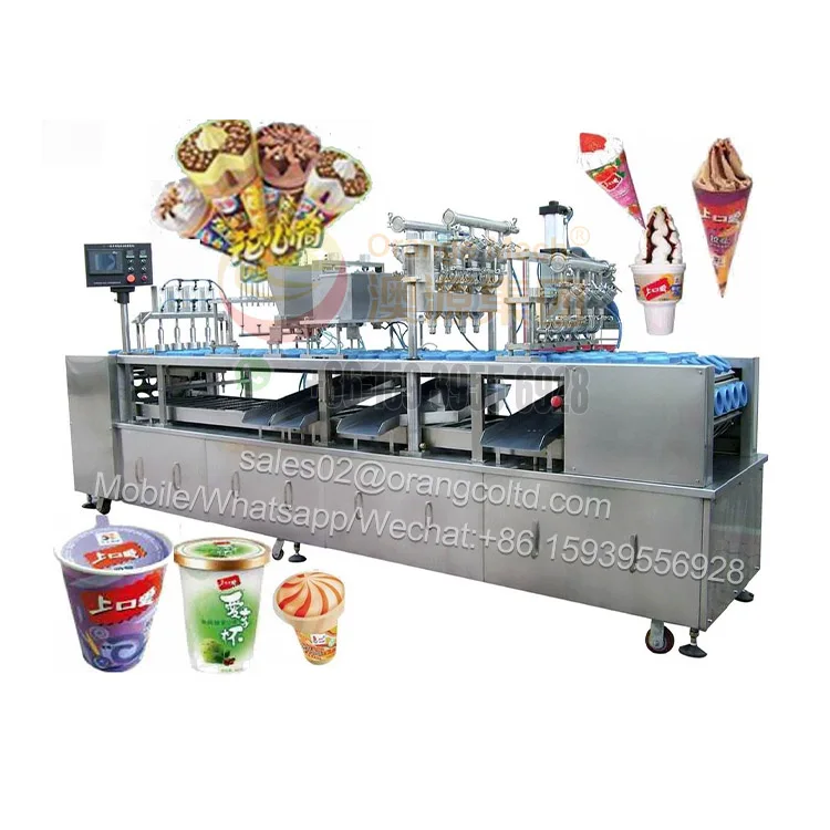 Automatic Yogurt Packaging Machine Fill Cup Shape Cup Ice Cream Filling Sealing Machine Curd Cup Filling and Sealing Machines