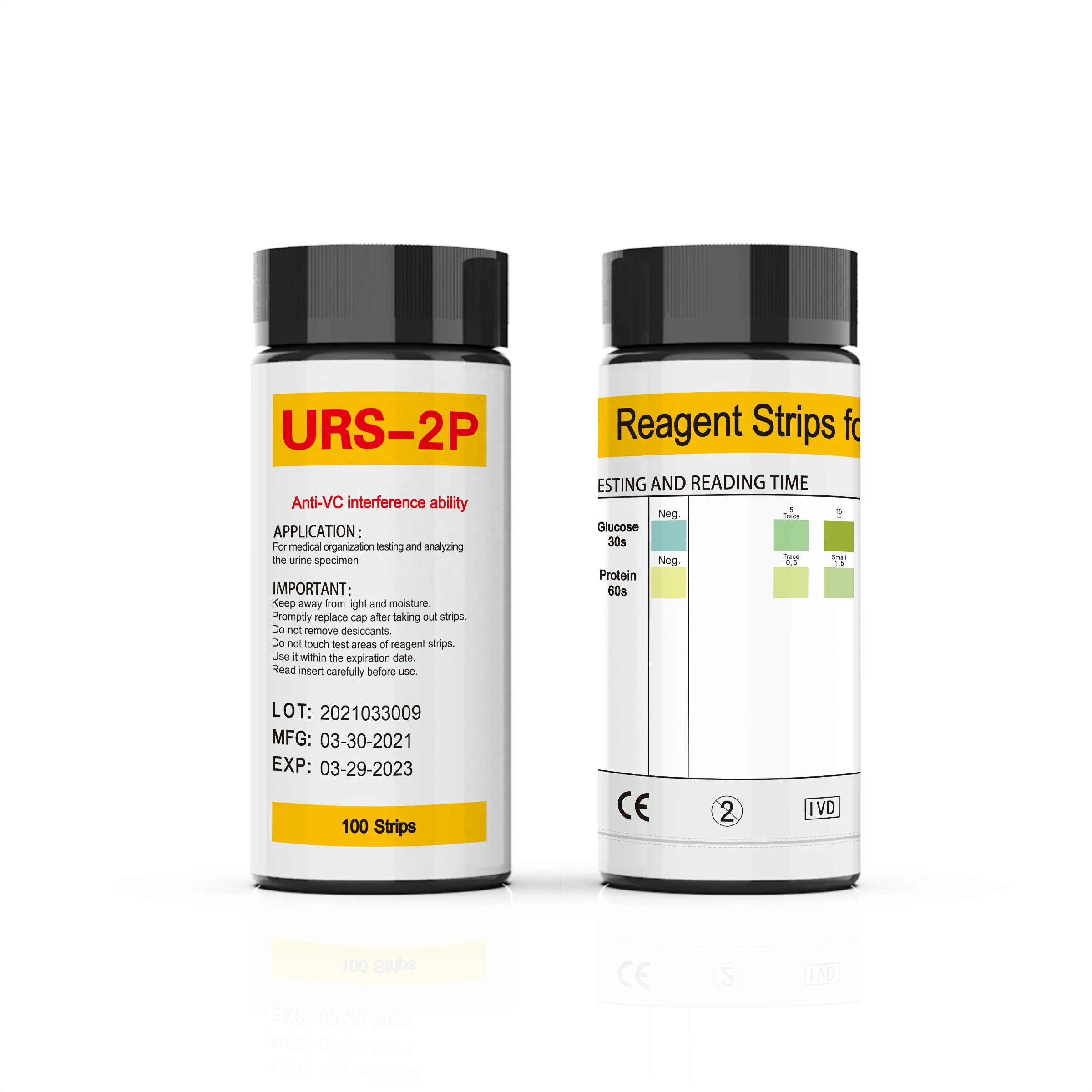 Urinalysis Reagent Strips medical clinical instrument Glucose  Protein urine test strips