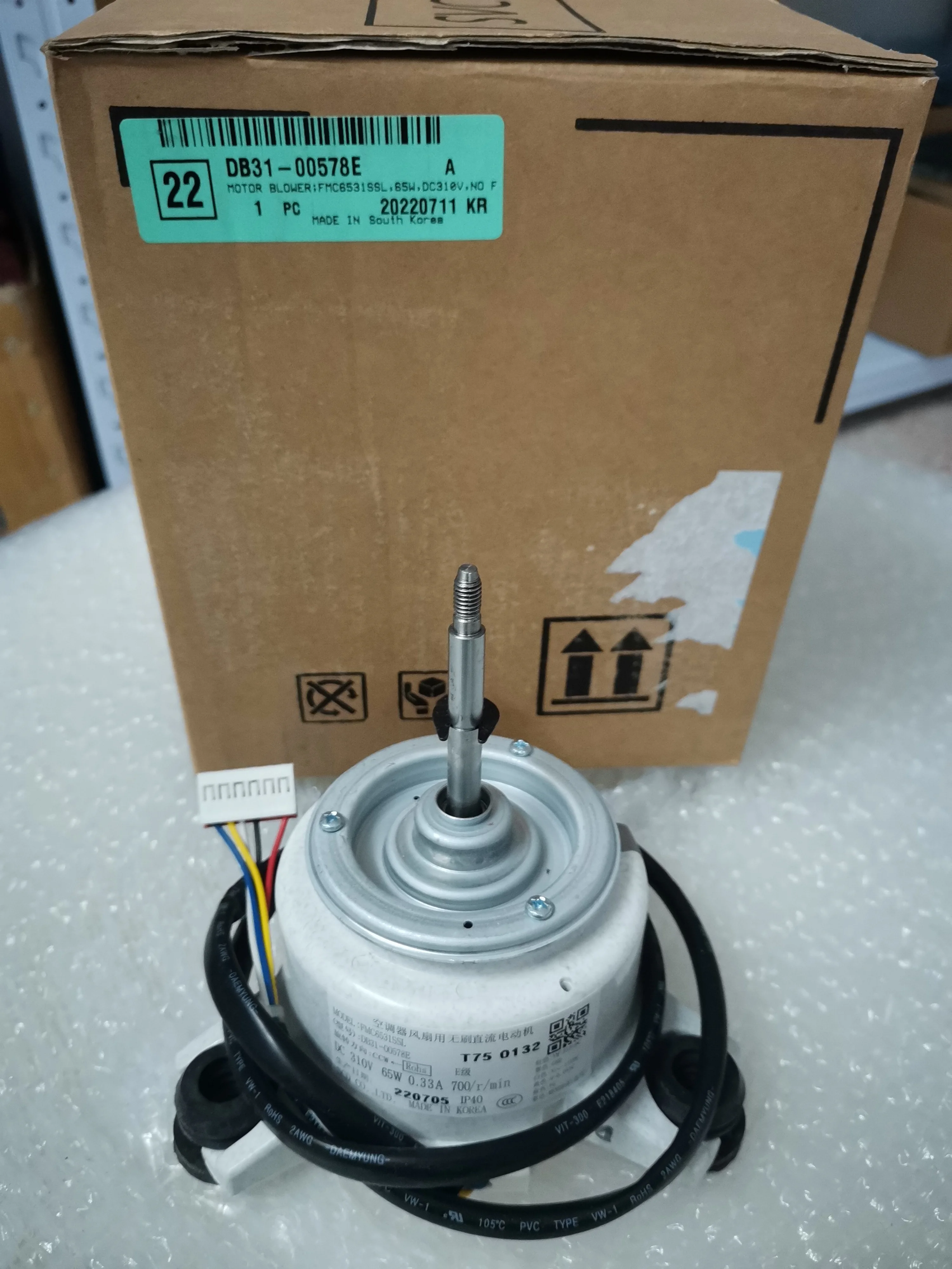 New original suitable for Samsung central air condition brushless DC internal fan motor DB31-00578E FMC6531SSL  FMC6531SSH