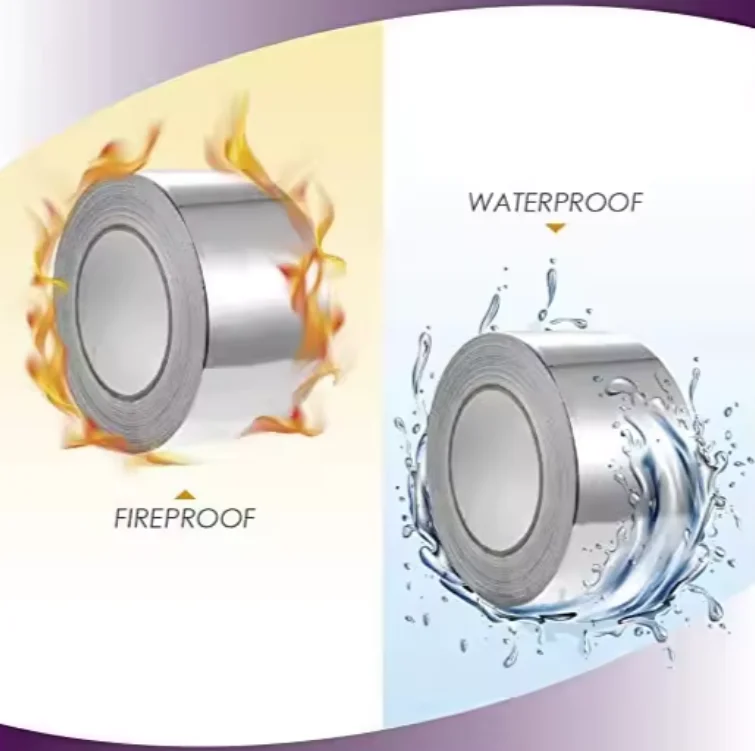 Aluminum Glass Cloth Tape Pu Ss201 Ss304 Food Grade Aluminum Tape Conveyor Aluminum Foil Tape Waterproof