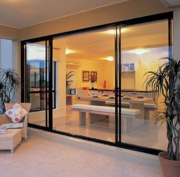 Prima Aluminum Pattern Glass Fire Rating Competitive Price Glass Door