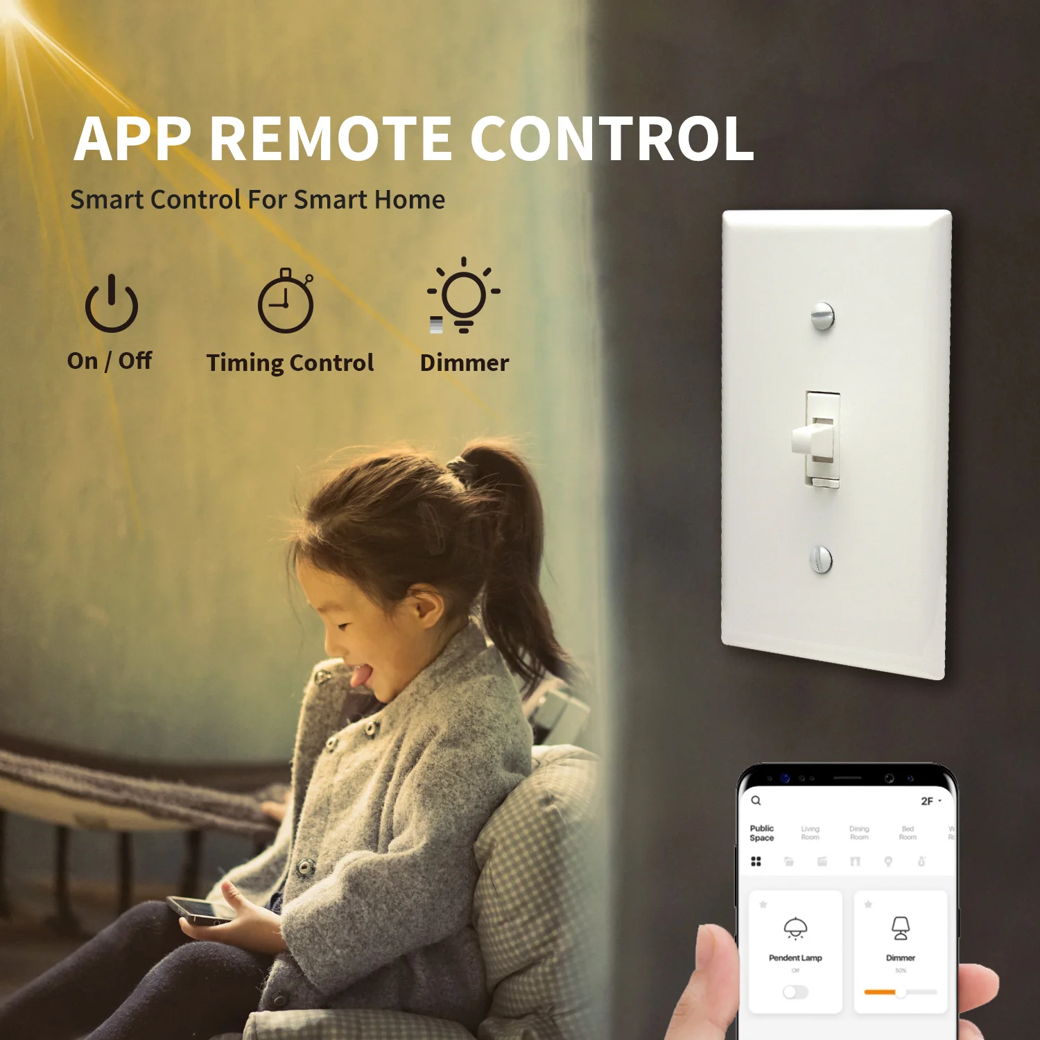 WF30T WiFi умный настенный переключатель вкл/выкл работает с Alexa и