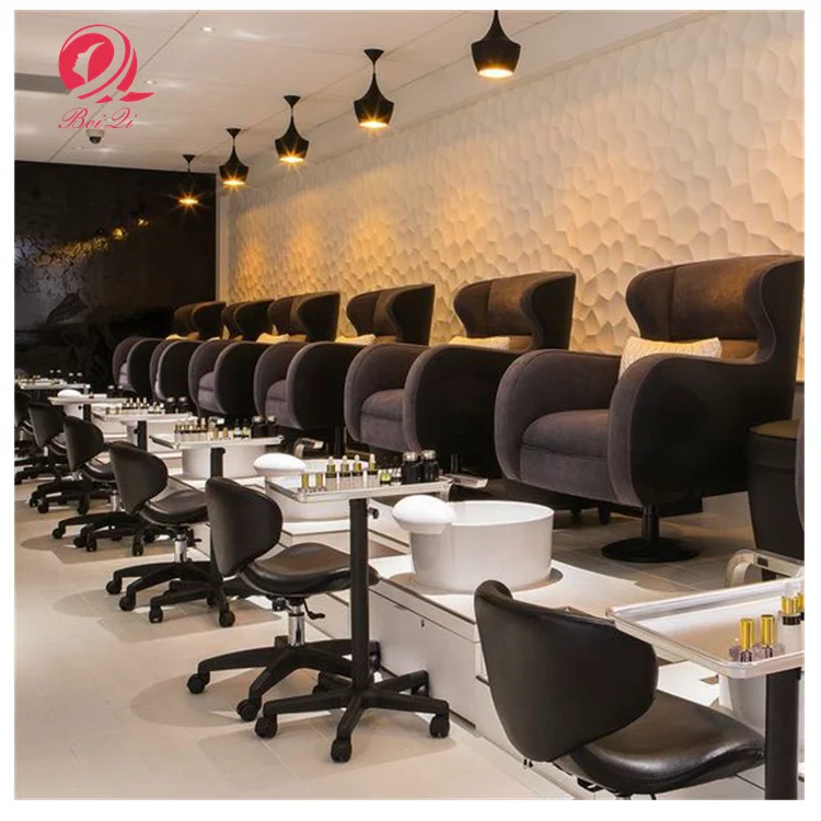 Современное оборудование для маникюрного салона, без сантехники, стул с высокой спинкой