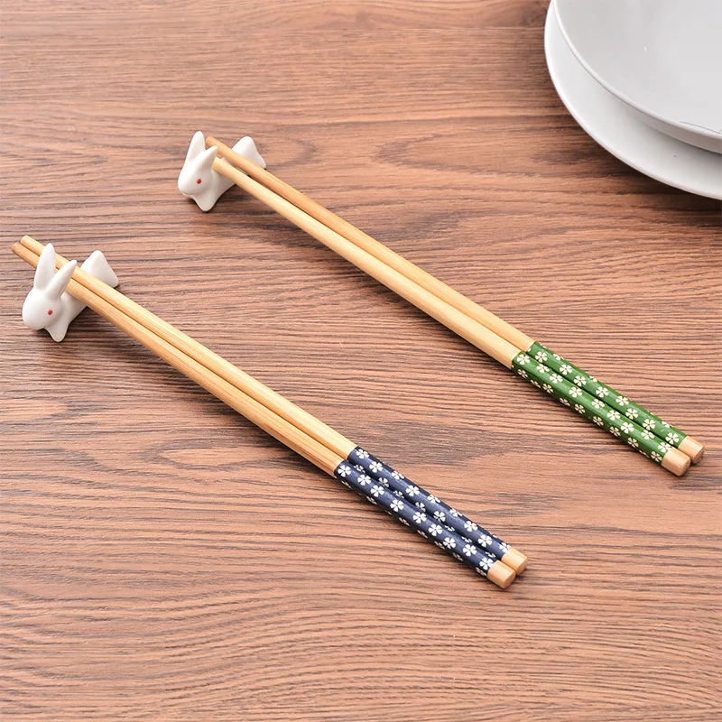 Custom Reusable Printed Bamboo Wooden Chopsticks
