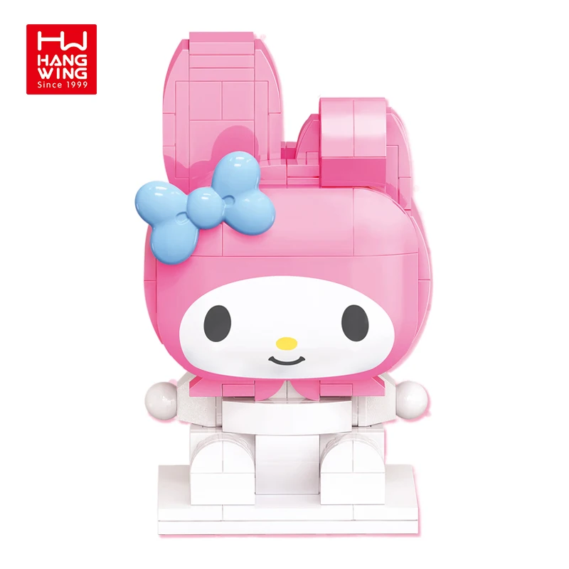 HW игрушки мелогия микро кирпичи строительные милые животные набор художественные головоломки Кирпичи