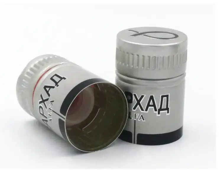 Customized Russian Vodka Silver Caps 3347 mm 3358 mm Vodka Rum Gin Whiskey Tequila ROPP Aluminum Screw Cap