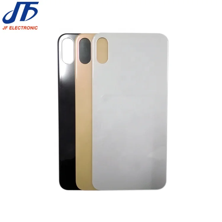 Big hole Back glass battery door cover for iphone xs max rear panel with