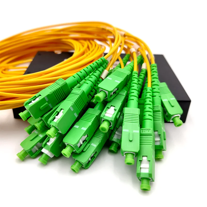 Factory FTTH 1x16 Fiber Optic PLC Splitter SC/APC Connector SC APC
