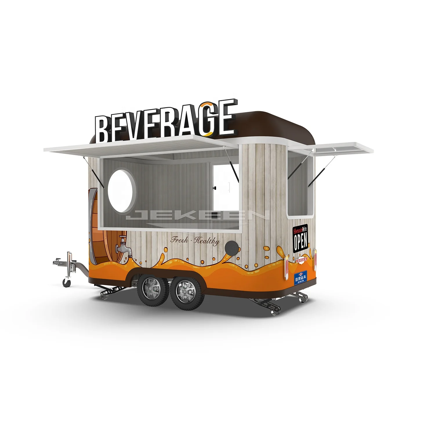 2023 Mobile Small Food Trailer With Kitchen Equipment For Sale