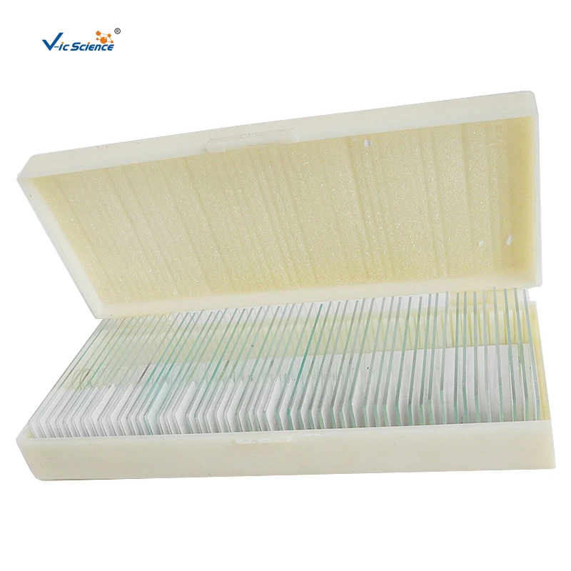 50PCS prepared sides  clinic researching biological microscope slides