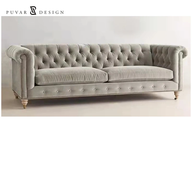 New American Luxury Style Design Modern Indoor Furniture Fabric Sectional Living Room Sofas For Sale