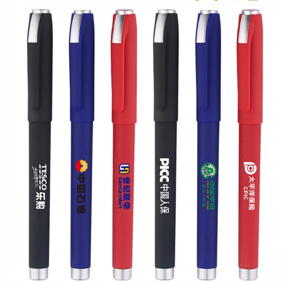 2023 hot sale Free Samples Plastic Gel Ink Pen 0.5mm Tip Liquid Gel Pens Premium Roller Pen For Advertising Promotion
