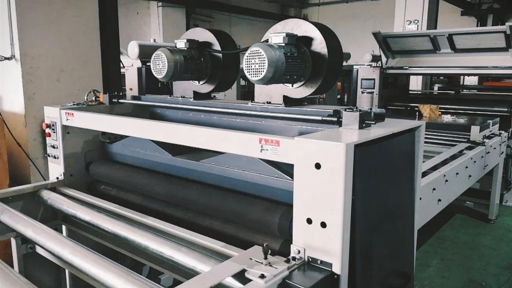 Factory price  HPL CPL foil  Flat PUR Hot roll press  laminating machine Line for bed furniture