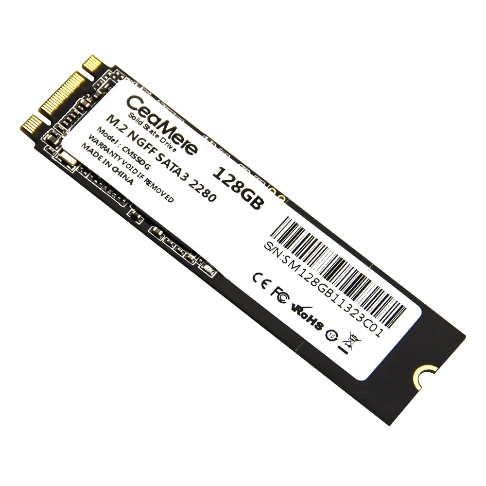 CeaMere High-Speed 2280 M.2 NGFF SSD 128GB 256G 512G 1TB SSD For Desktop Laptop internal solid state disk m.2