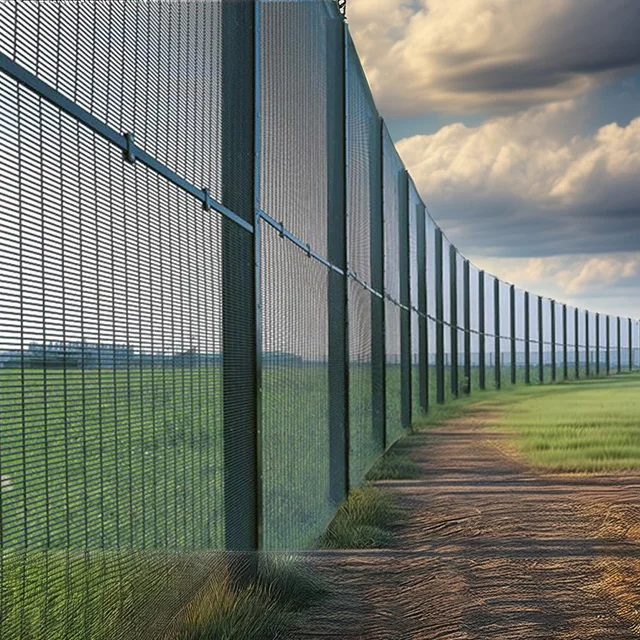 Hd galvanized garden iron mesh 358 anti climb anti theft clearvu security prison giant fence price