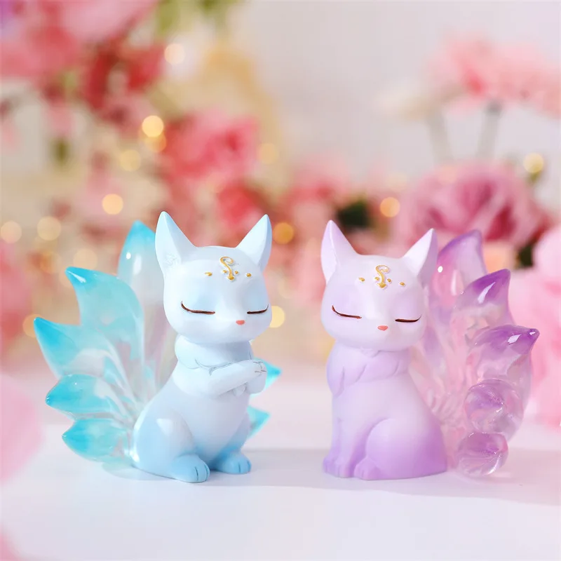 Hot Selling Personalized Design Fox Kits Soft PVC Rubber Figurine Model Action Figure
