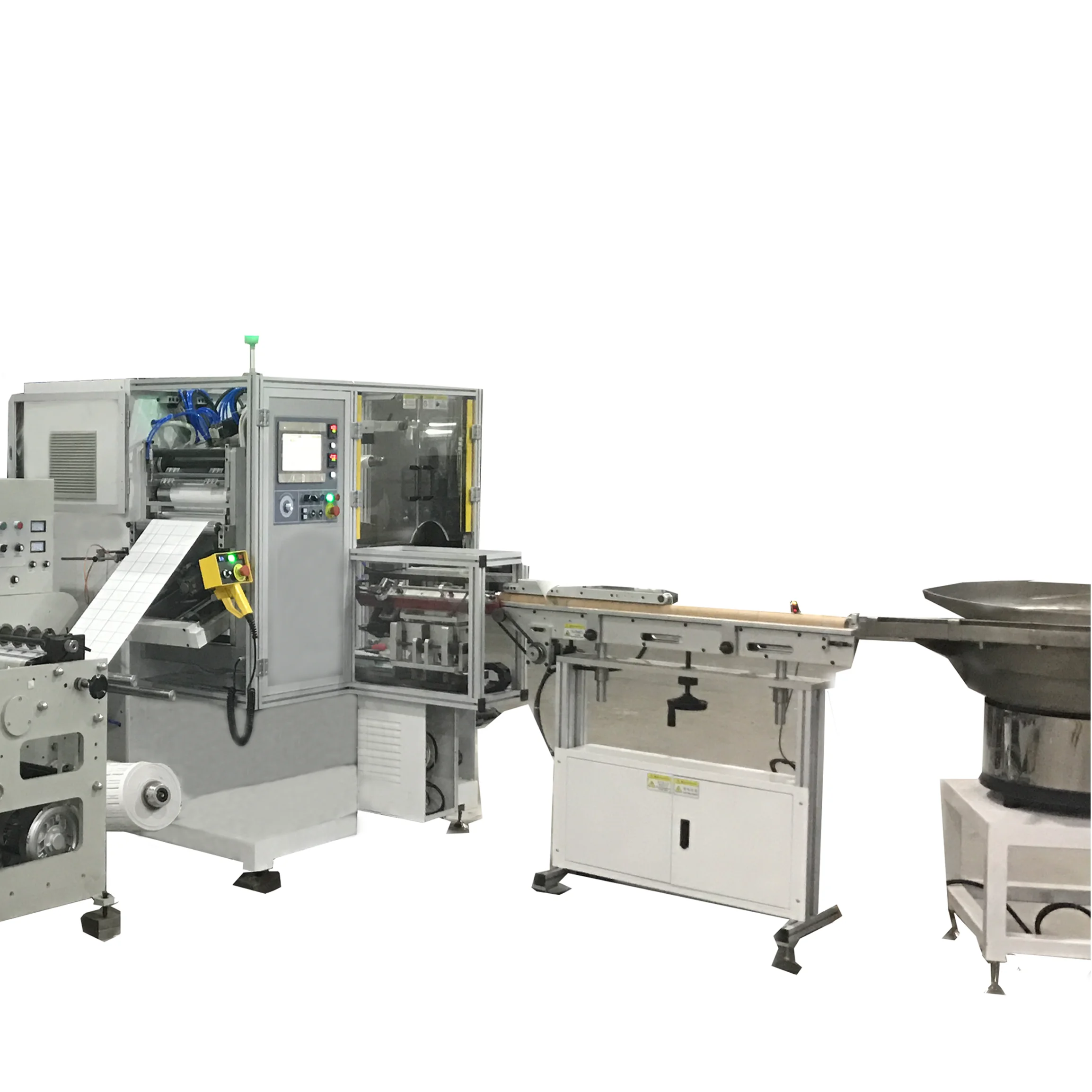 DBDG-320 полностью автоматическая 4 шпинделя/4 вентиляционная шахта клеющийся пустой ярлык перемотчик машина