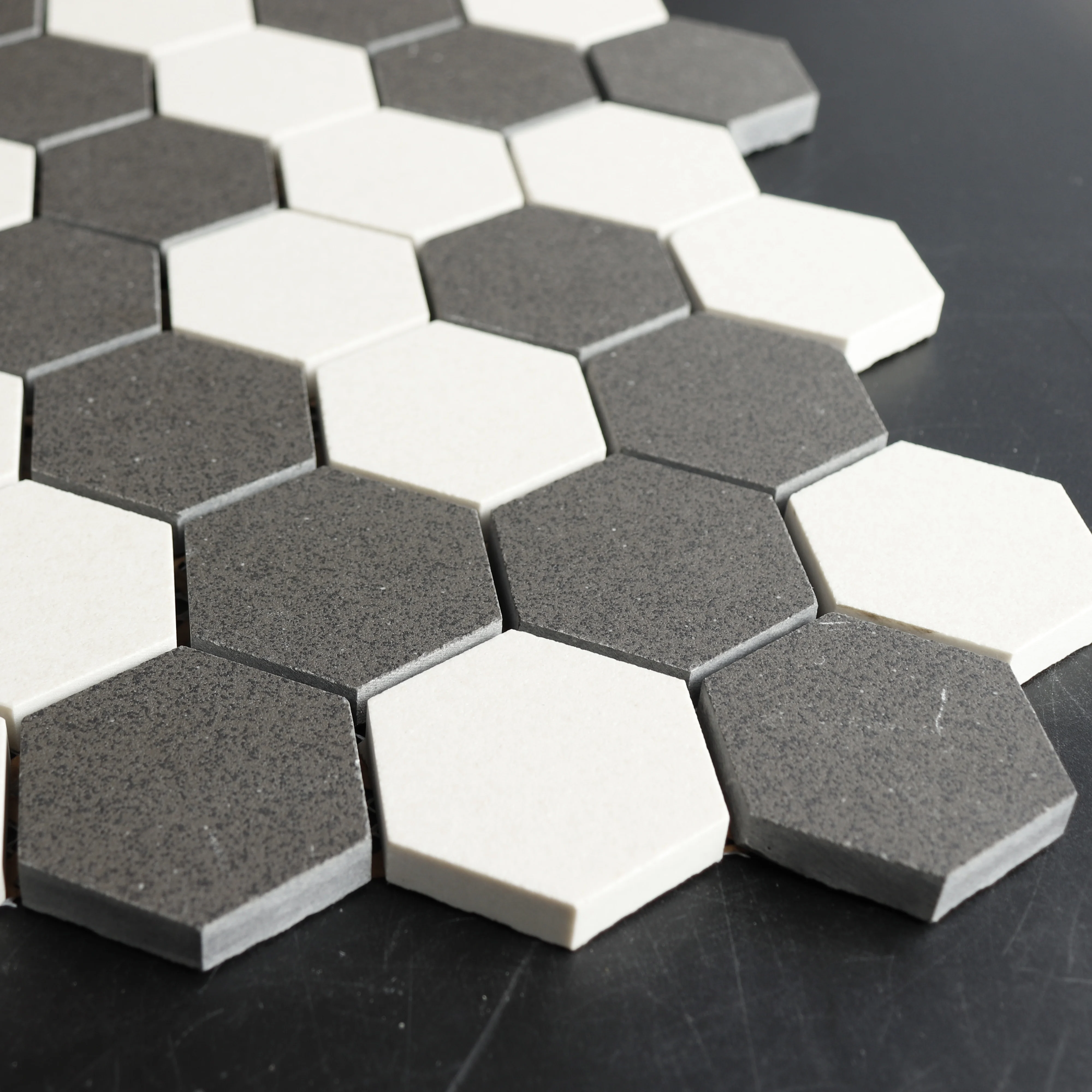 Chinese Foshan Manufacturer 30 X cm Non slip Matte Hexagon Porcelain Mosaic Floor and Wall