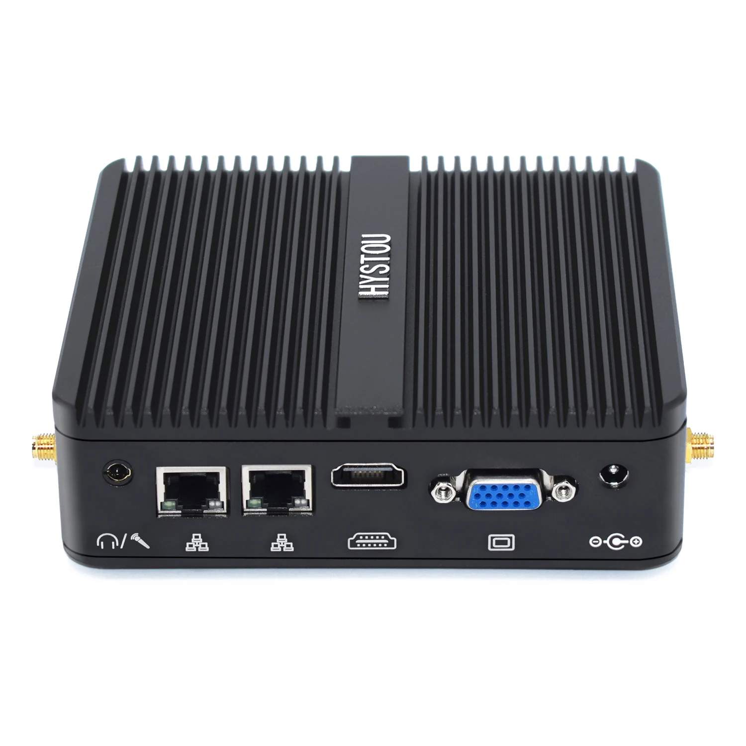 HYSTOU Latest Durable UHD Graphics 600 32GB Four Ports DDR4 Fanless Mini PC J4125 Support Windows 10 Pro