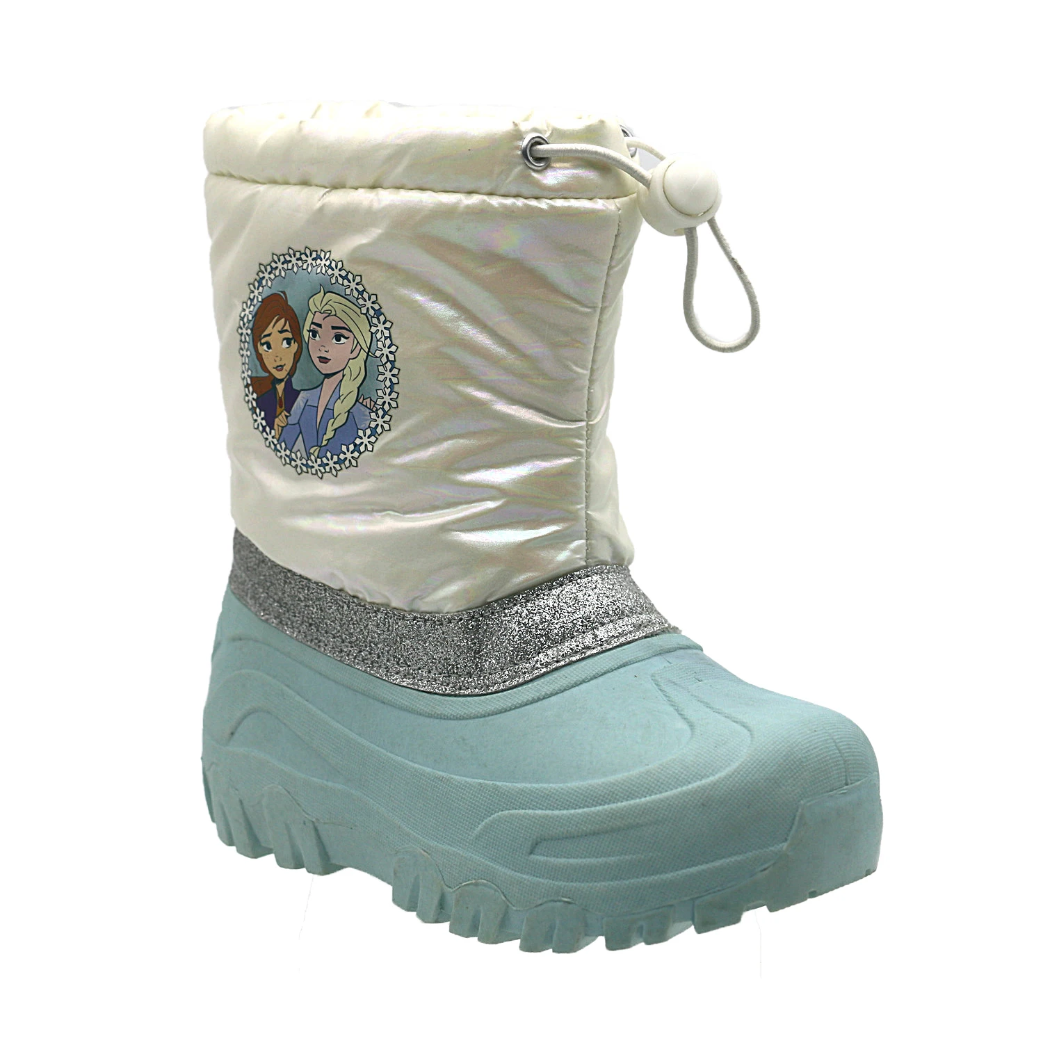 Kids Cartoon Printing Shiny Upper Snow Boots Girls