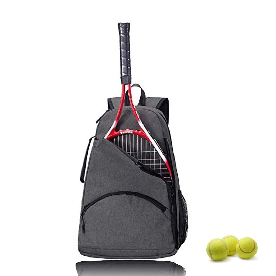 Casual large capacity teenager tennis racket holder bag  men woven sport tennis racket backpack bag