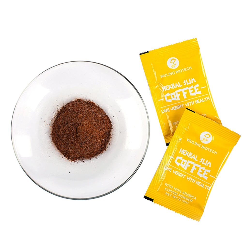 Hot selling coffee powder Detox Flat Tummy belly Keto Energy slim diet coffee