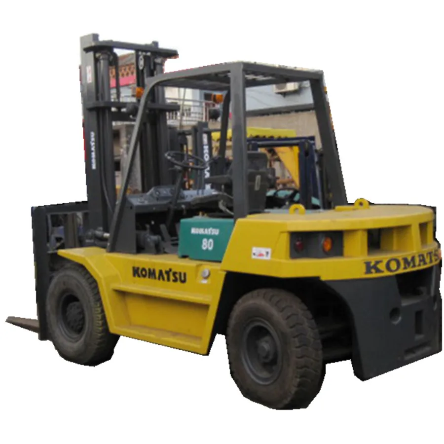 Оригинальный японский 8 тонн б/у FD80 дизельный вилочный погрузчик Komatsu FD30 FD150 машина низкая