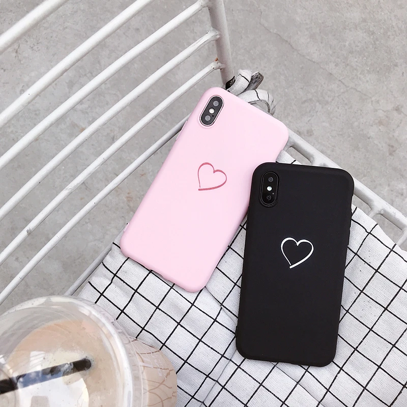 For Huawei P8 P9 P10 P20 Lite Plus P30 Pro 2017 P Smart 2019 Z Cute Love Heart Case For Huawei Mate 10 20 30 Lite Pro Cover