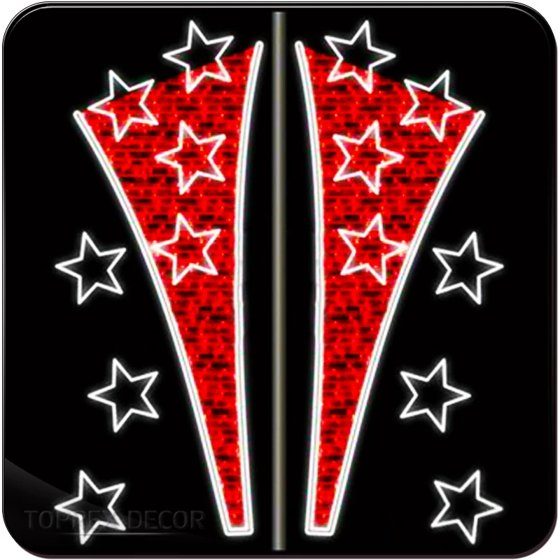 Toprex Outdoor Easter christmas decoration 2d led pole mounted street motifs lights