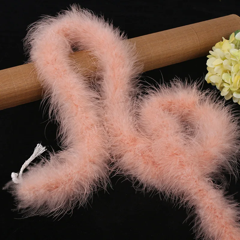 Wholesale Cheap Fashion 2M Dyed Colors Fluffy Thick Turkey Marabou Feather Boas Trimming for Halloween
