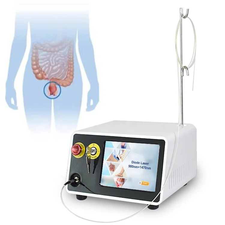 2023 Surgical device Anal Fistula and Hemorrhoids Diode Laser 1470nm 980nm Hemorrhoids Treatment surgery hemorrhoidectomy device