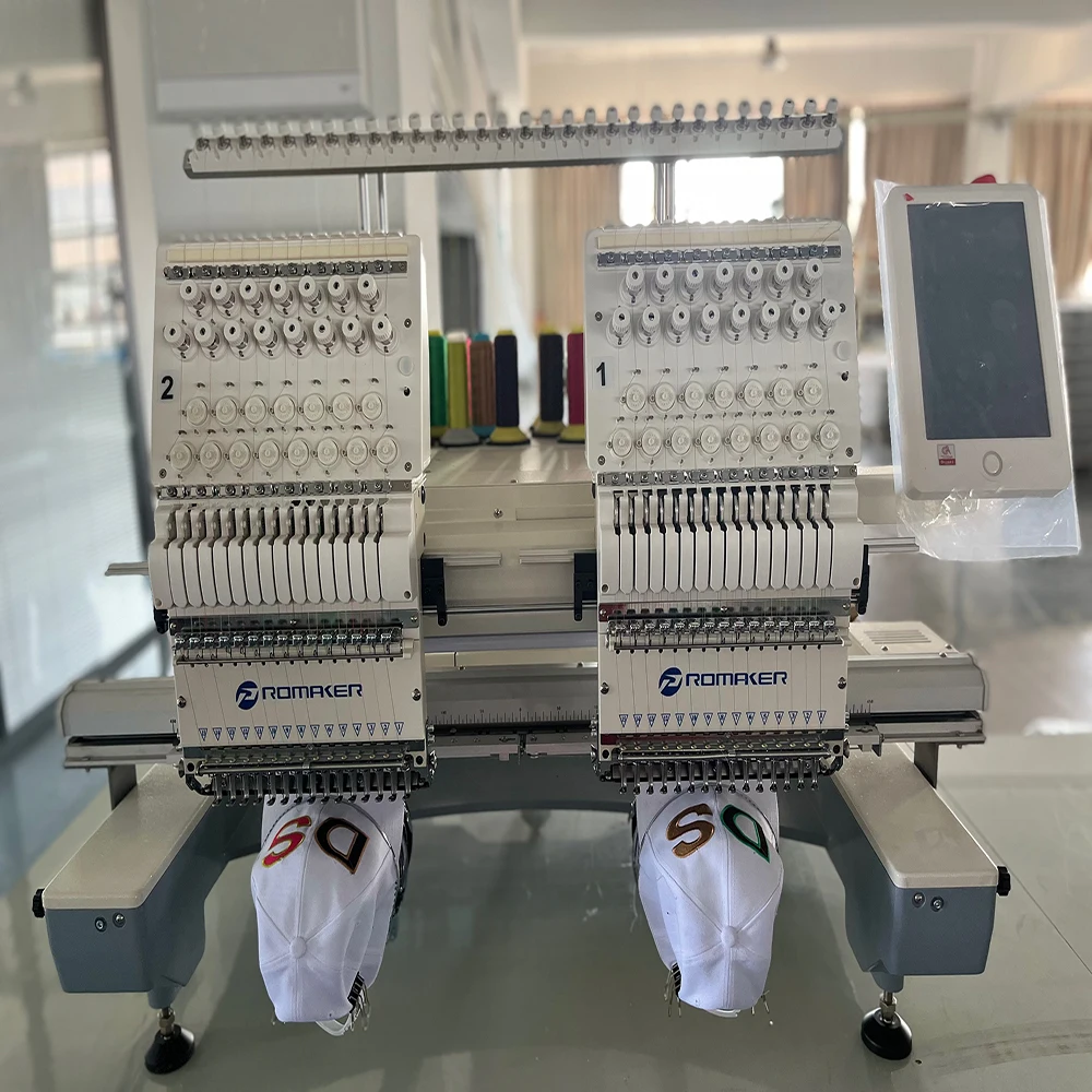 Горячая Распродажа 3d Футболка две головки 15 игл компьютеризированная машина для