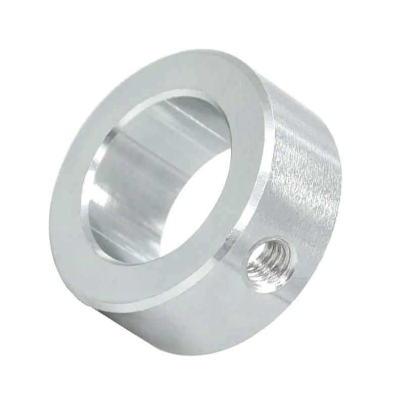 Aluminum alloy optical axis locating ring Steel Blackening limiter stop screw fixing ring open type metal bearing clamping ring