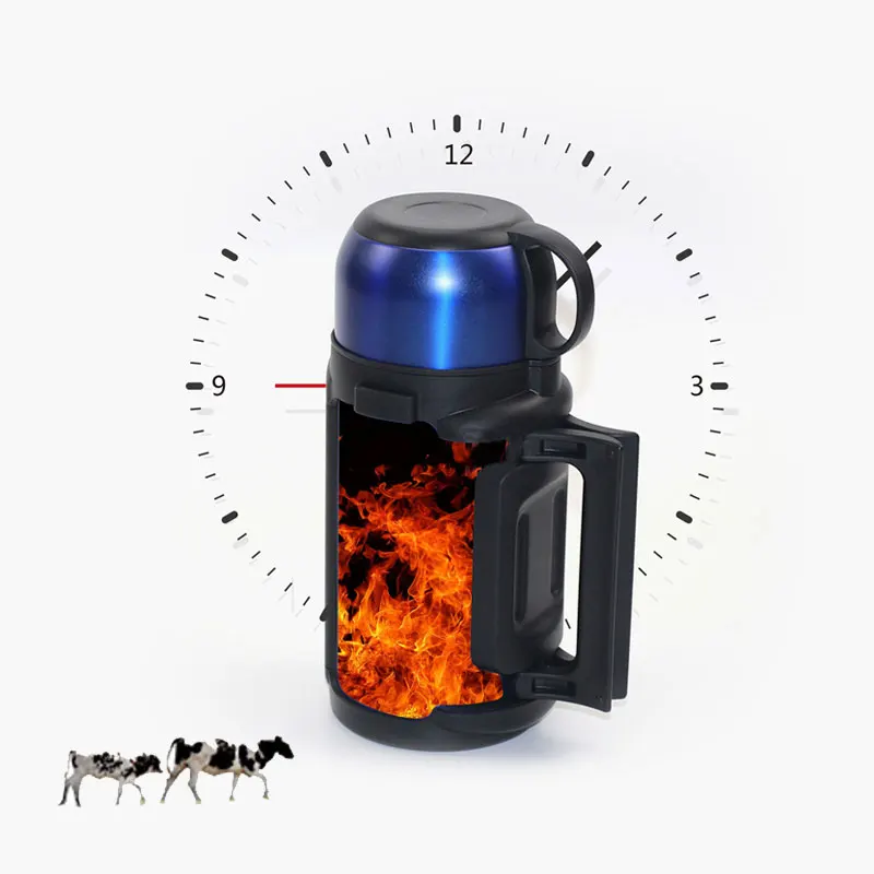 Veterinary 1200Ml Cattle Frozen Sperm Thawing Cup For Pig Horse Dog Cow Sperm Collection Thermos Cup