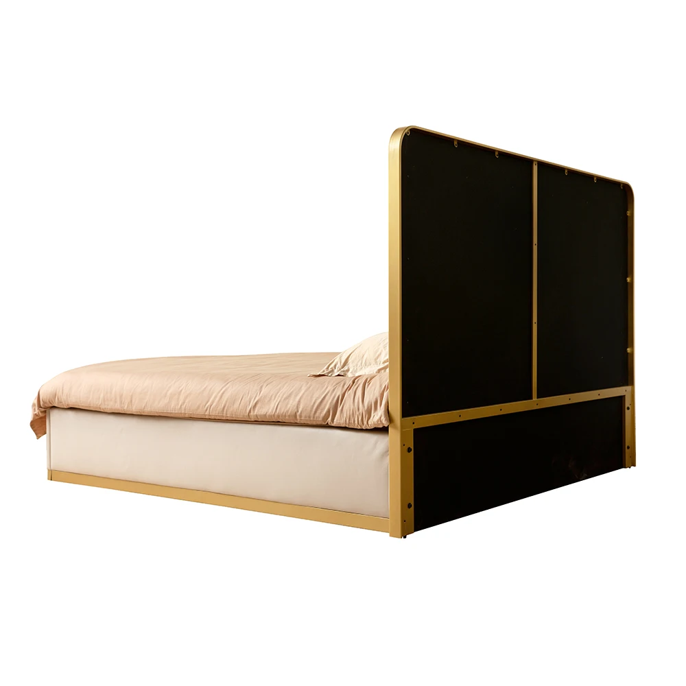 2024 New Arrival Luxury Indoor Bedroom Furniture American Style Solid Wood Bed Bedroom Bed