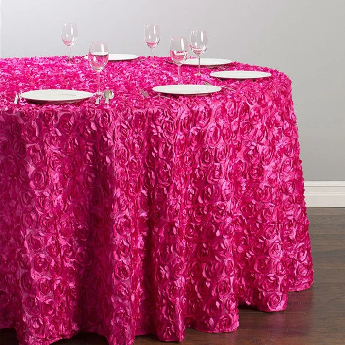 View larger image Add to Compare  Share Event And Party Supplies Fashion Round Rectangle Rossete Satin Damask Silver Tablecloth