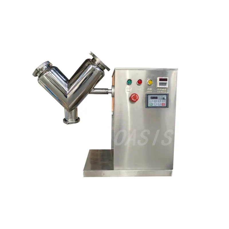 Лабораторный небольшой эффективный v-образный смеситель гранулированный порошковый Смеситель v-типа 5L 50L