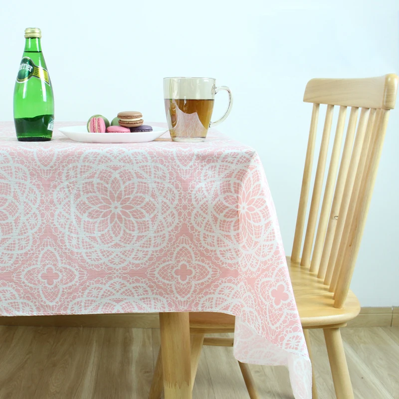 Tablecloth Sage Bordered Xmas Holiday Easy Care Fabric Tablecloth, 60 Inch x 84 Inches Rectangle